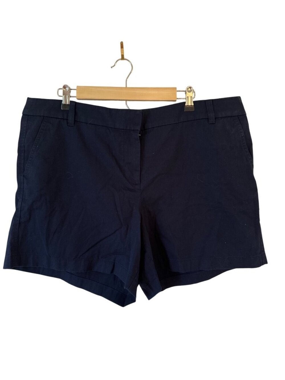 J.Crew Women’s 5" Navy Cotton Shorts Size 16 Made In Bangladesh